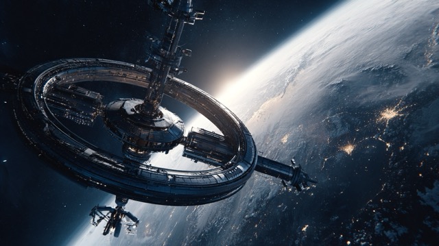 Sci-fi space station